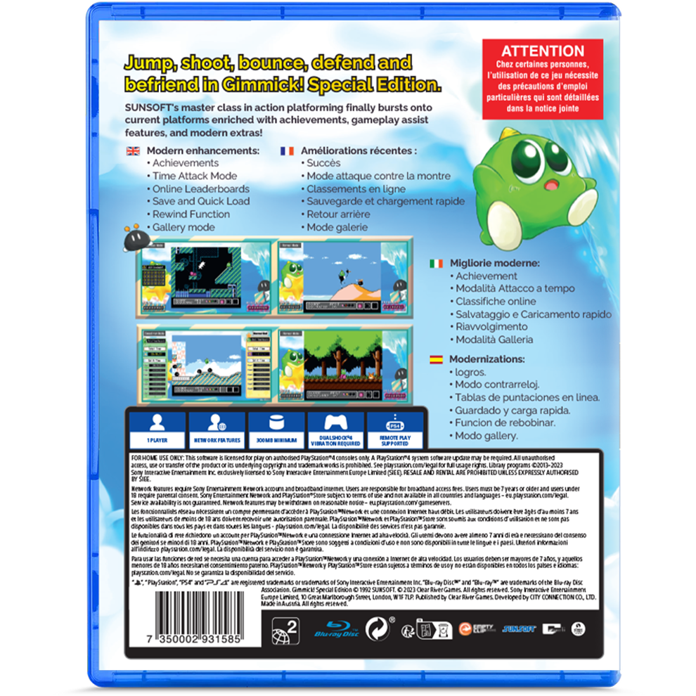 Gimmick Special Edition & Gimmick 2 Bundle (Playstation 4 & 5)