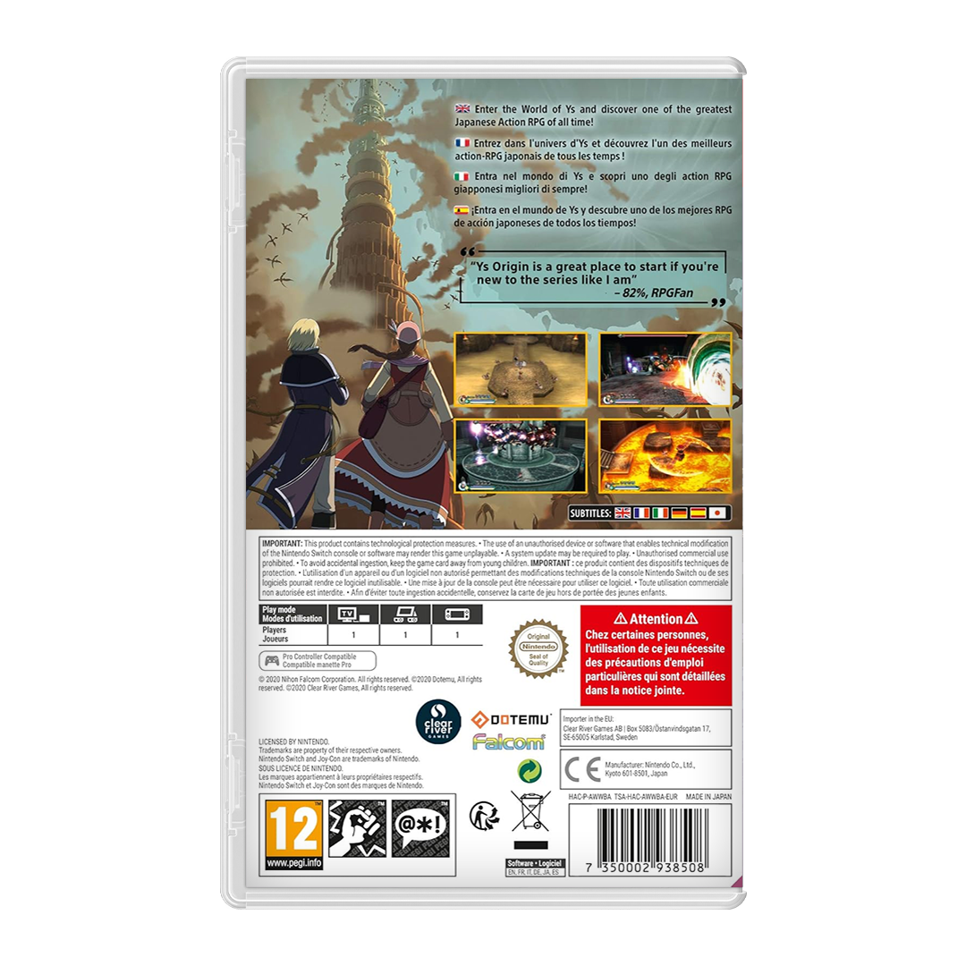 Ys Origin (Nintendo Switch)