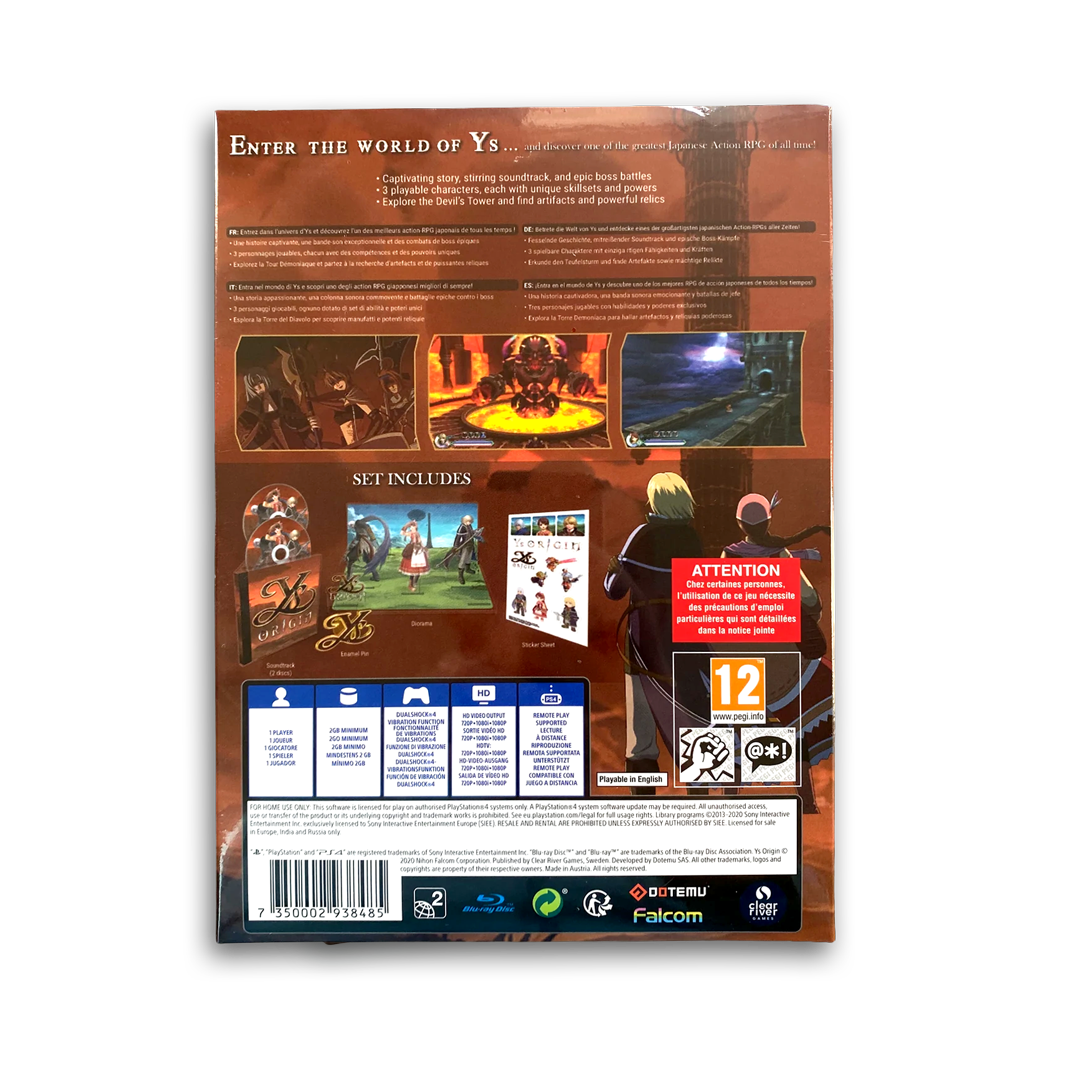 Ys Origin Collector's Edition (Playstation 4)